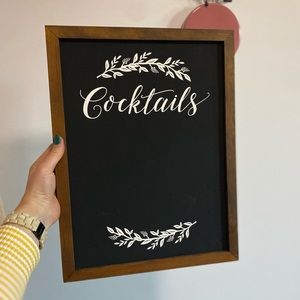 Cocktail Menu Chalkboard